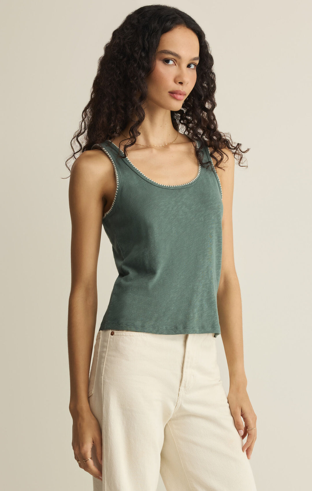 Julian Crochet Tank - Beloved Boutique 