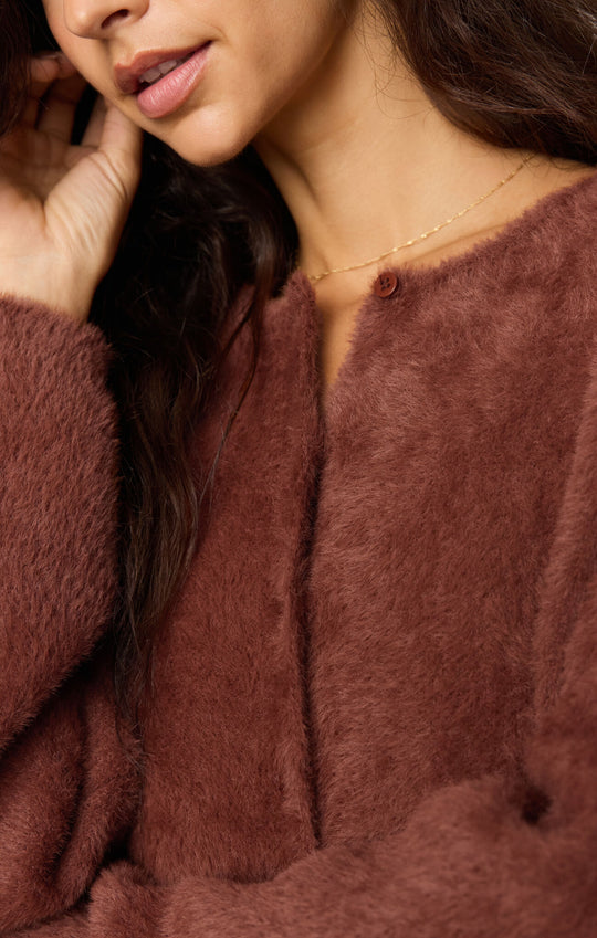 Winterglow Fluffy Cardigan
