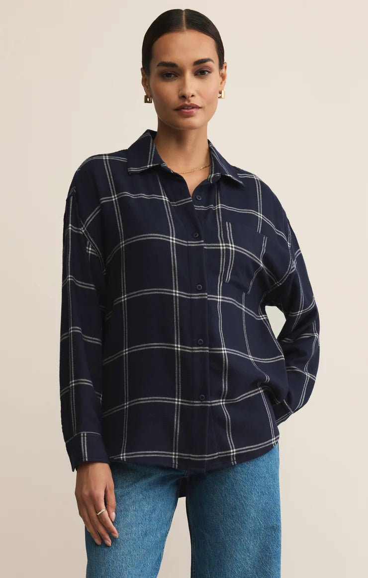 River Plaid Button Up - Beloved Boutique