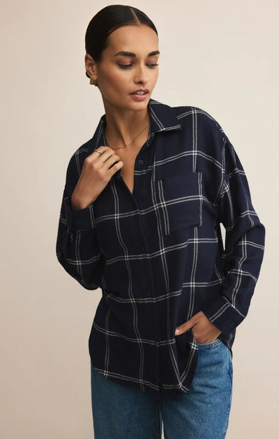River Plaid Button Up - Beloved Boutique