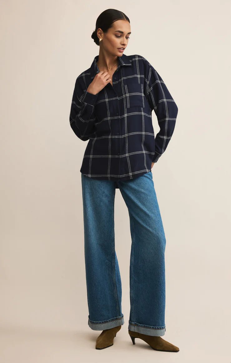 River Plaid Button Up - Beloved Boutique