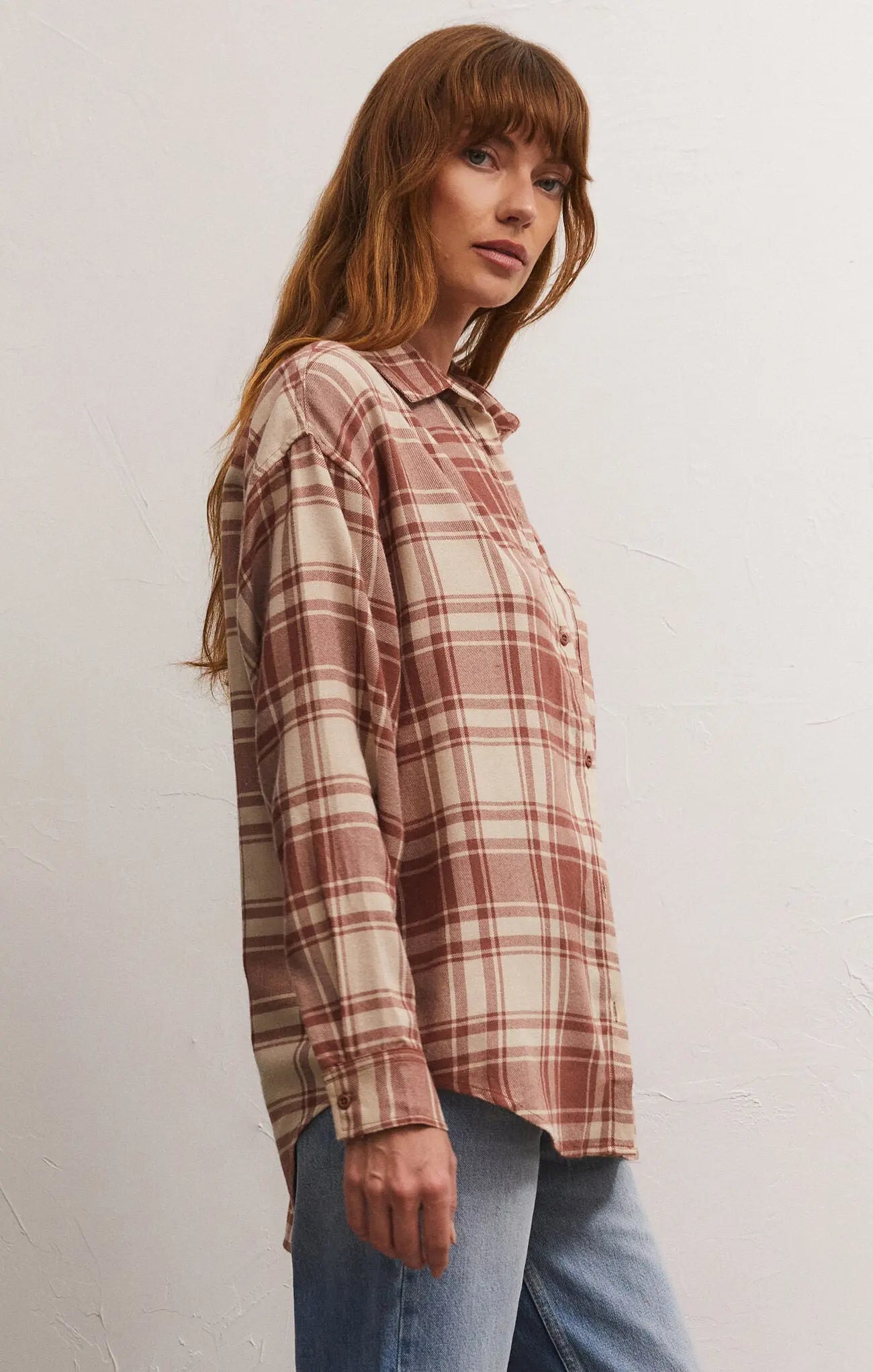 River Plaid Top