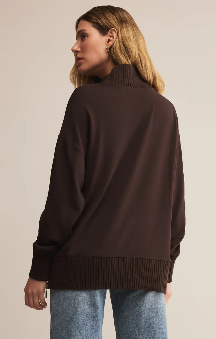 Sable Luxe Mock Neck Top - Beloved Boutique