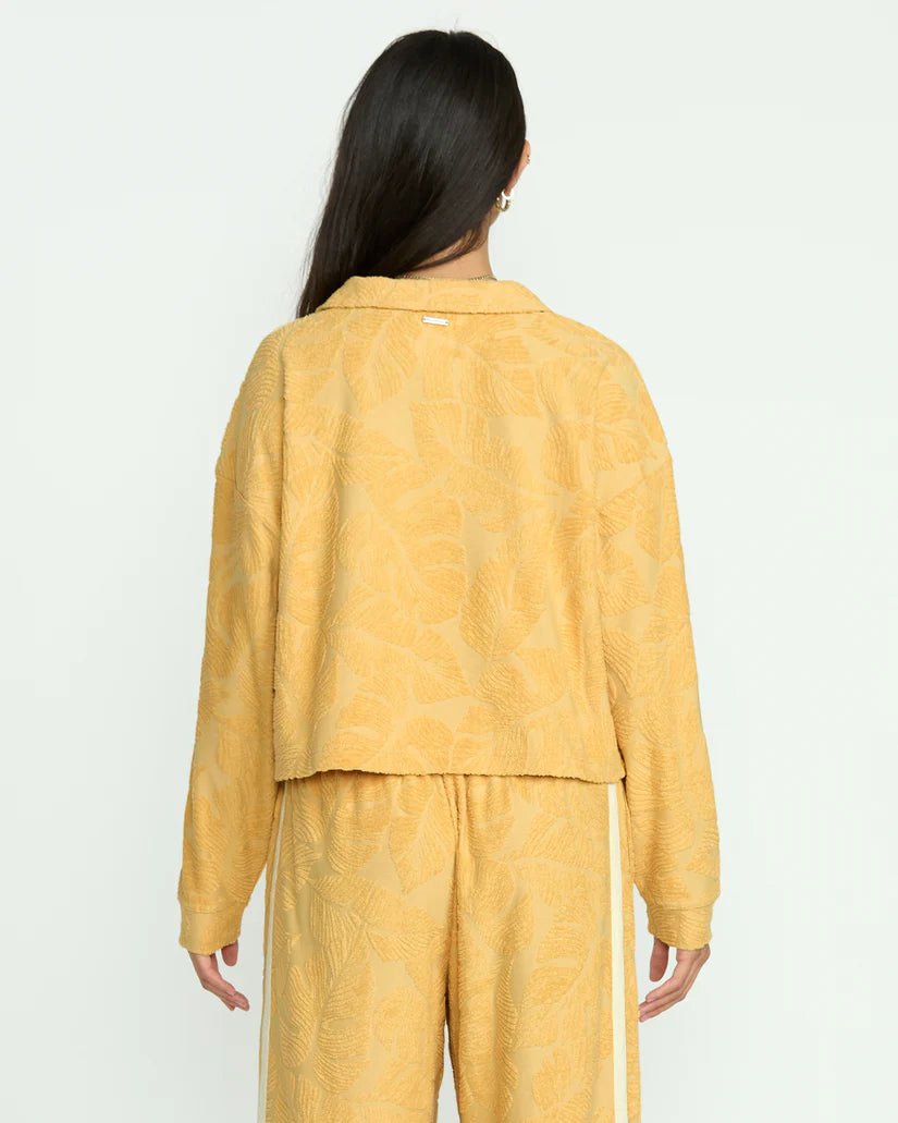 Sun Palm Terry Pullover Sweater - Beloved Boutique