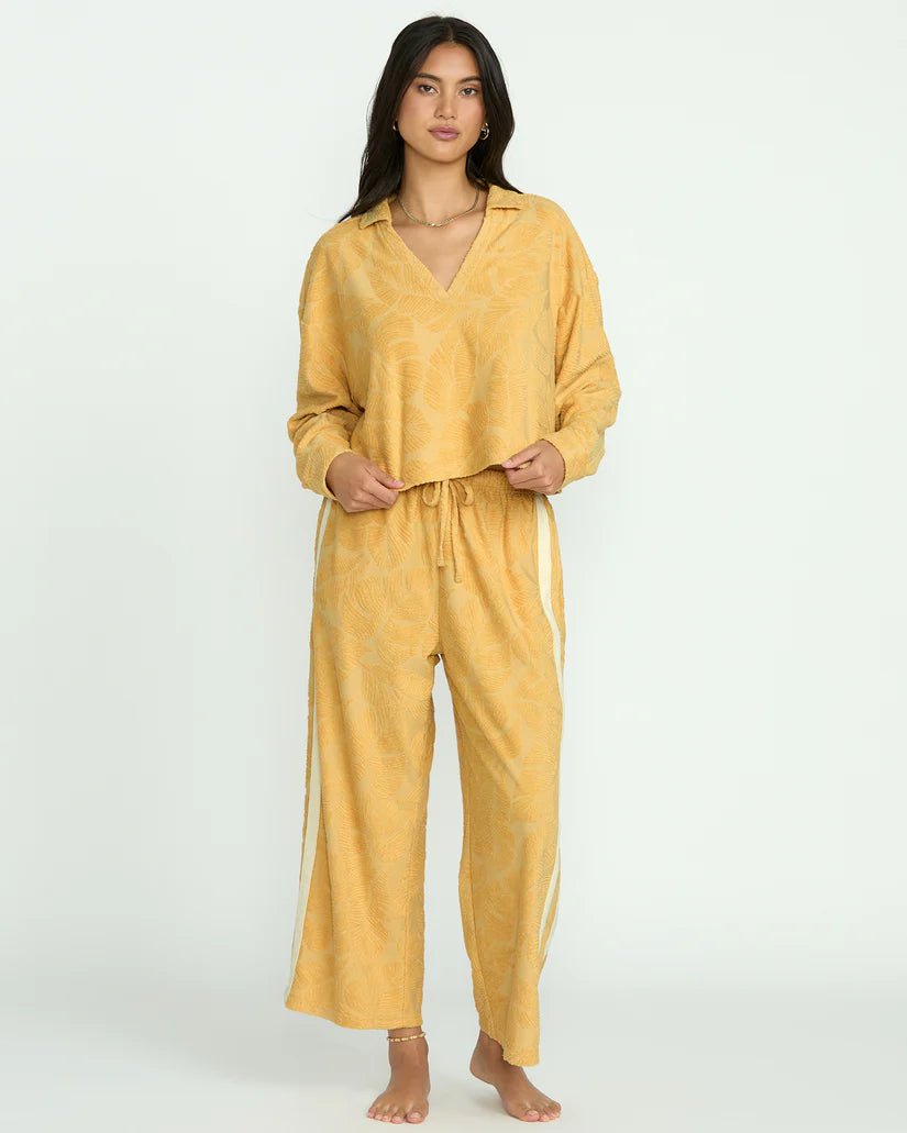Sun Palm Terry Pullover Sweater - Beloved Boutique