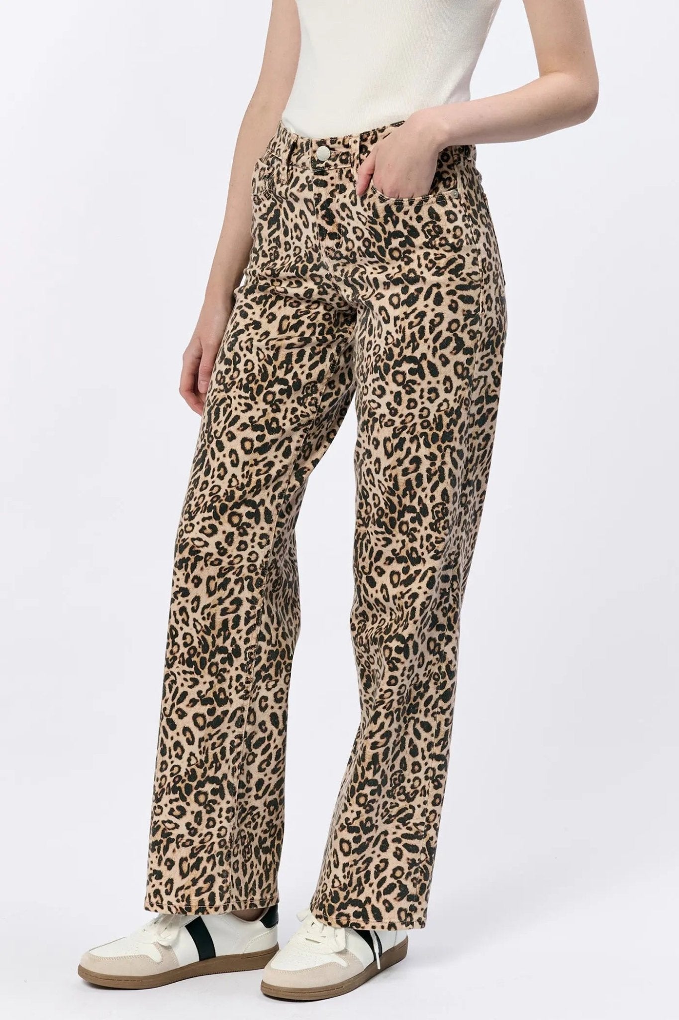 Taylor Denim Leopard - Beloved Boutique