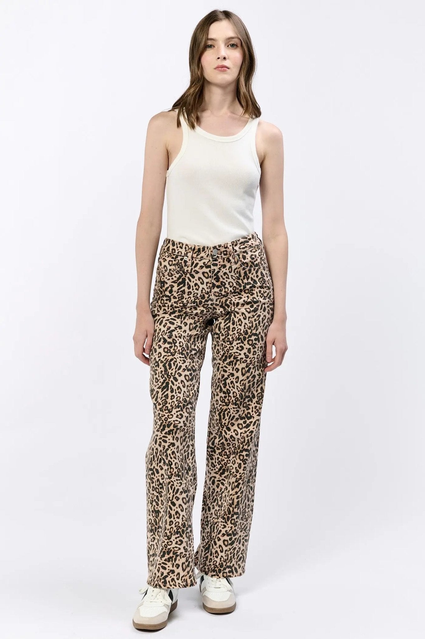Taylor Denim Leopard - Beloved Boutique