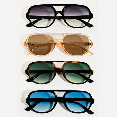 Thin Acetate Bridge Sunglasses Set - Beloved Boutique