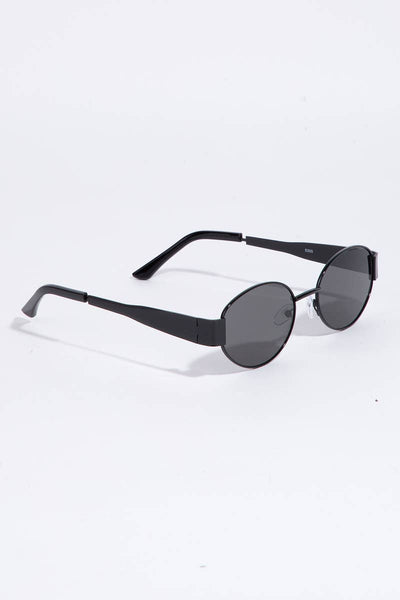 Thin Metal Oval Frame Sunglasses Set - Beloved Boutique