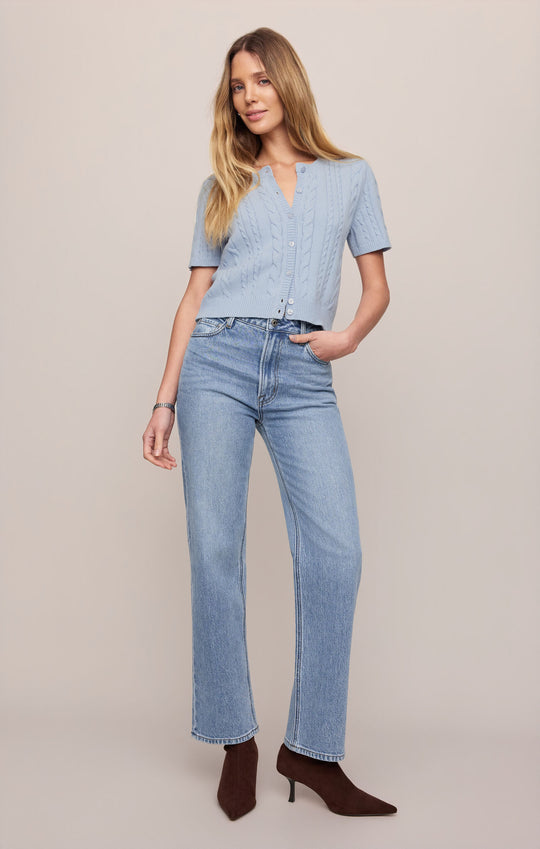 The Muse High Rise Straight Denim