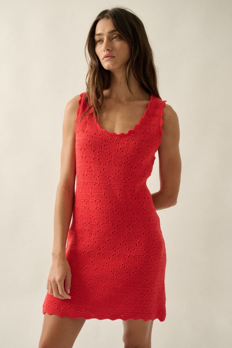 Bodhi Crochet Mini Dress - Beloved Boutique 