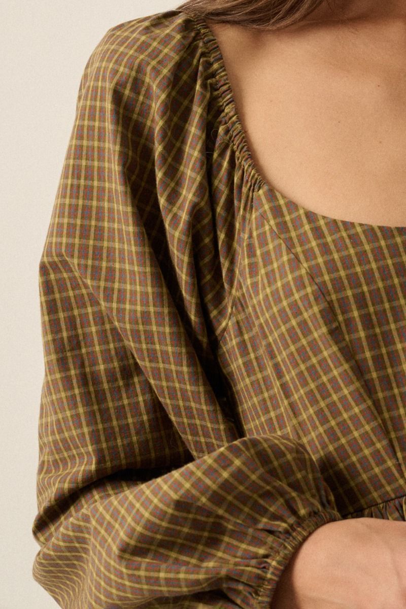 Kit Plaid Mini Dress
