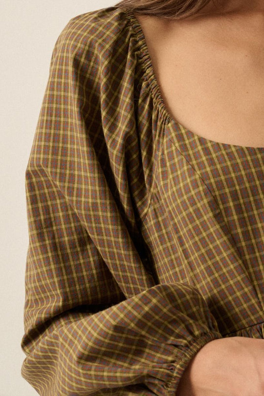 Kit Plaid Mini Dress