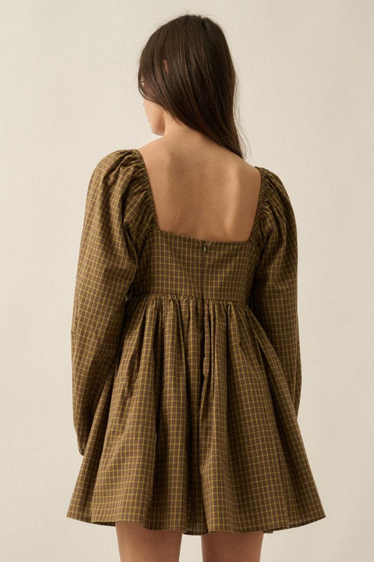 Kit Plaid Mini Dress