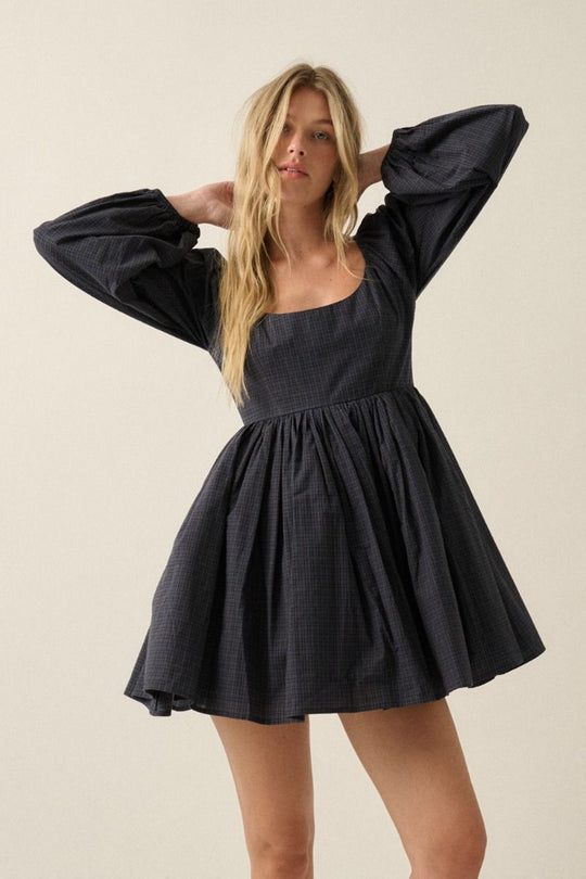 Kit Plaid Mini Dress