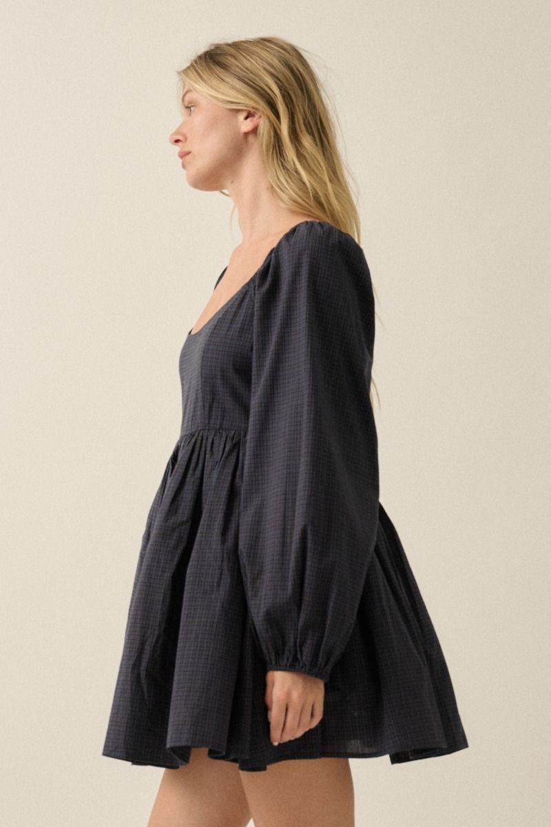 Kit Plaid Mini Dress
