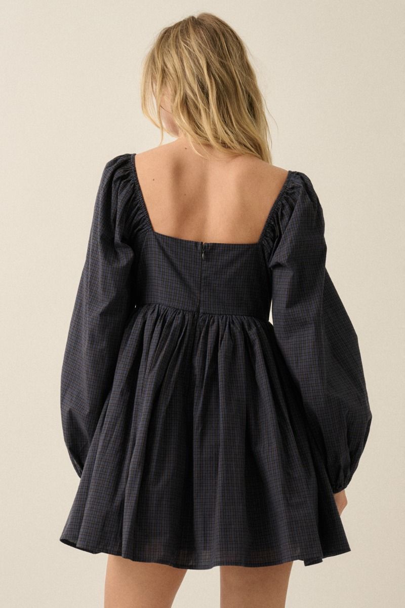 Kit Plaid Mini Dress