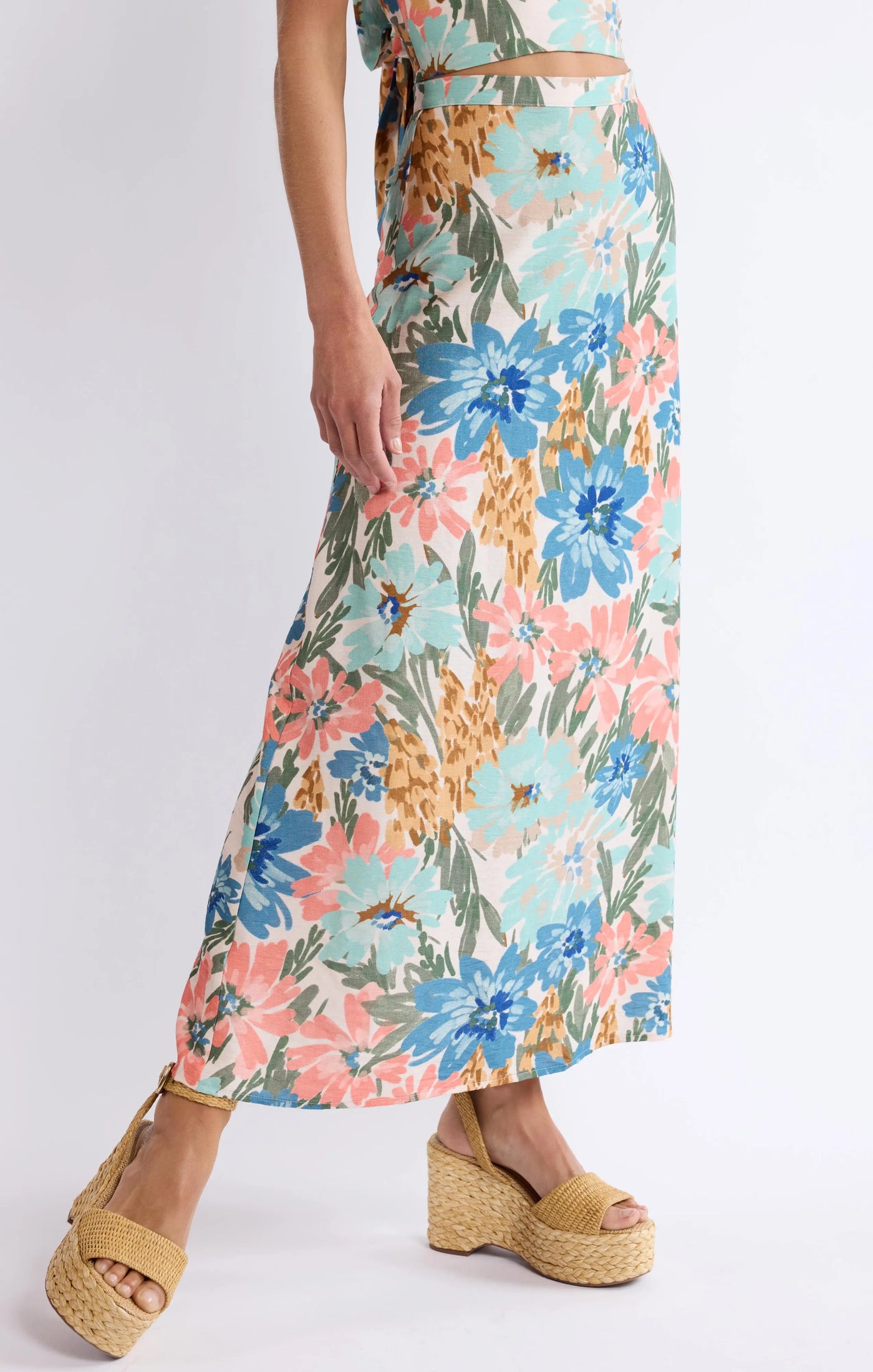 Shop Local Column Skirt Sage the Label