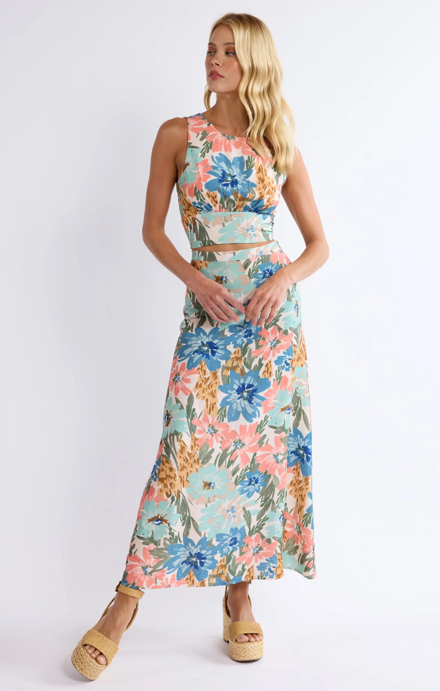 Shop Local Column Skirt Sage the Label