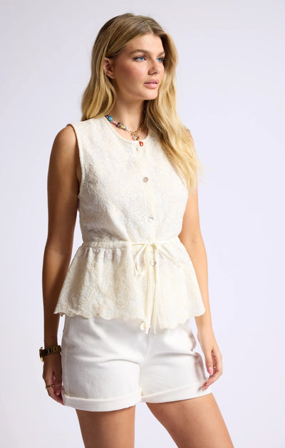 On The Stroll Vest Sage the Label