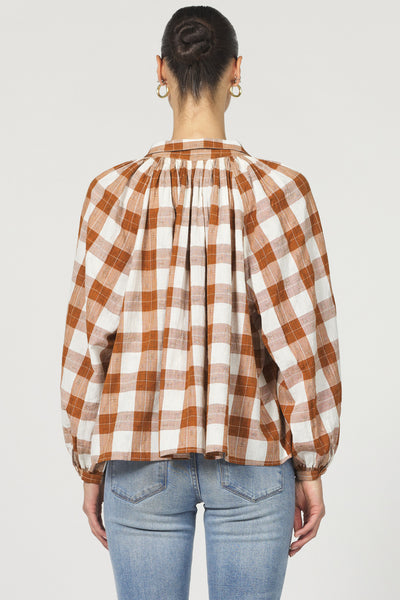 Benedict Plaid Blouse
