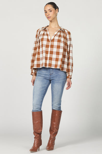 Benedict Plaid Blouse