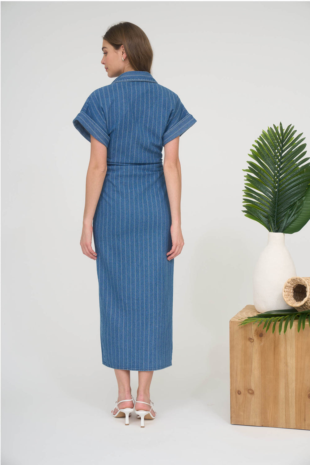 Winslow Striped Denim Dress
