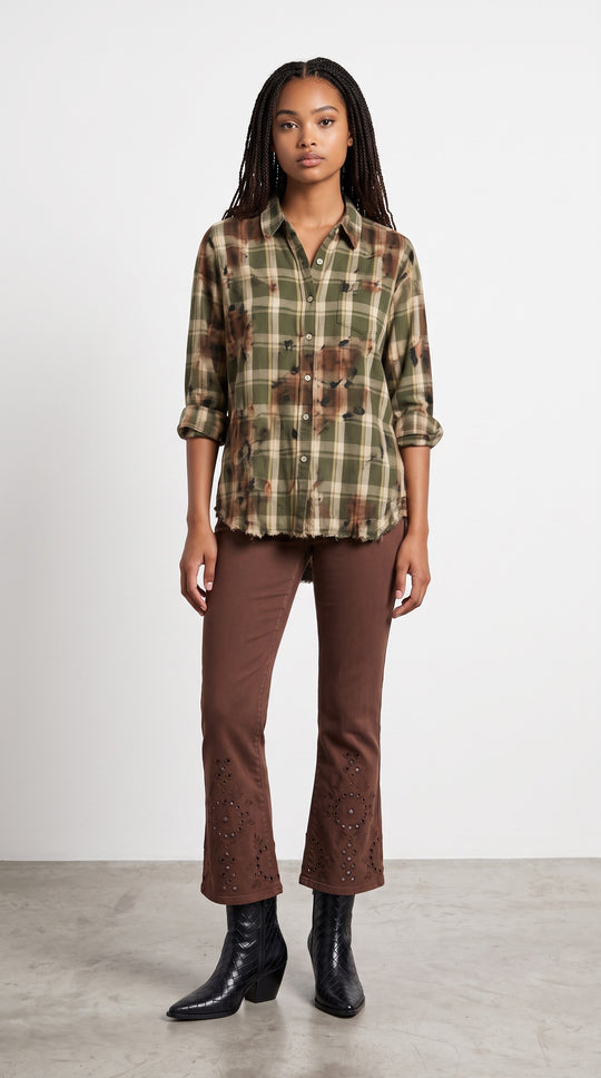Adrianna Plaid Button Up