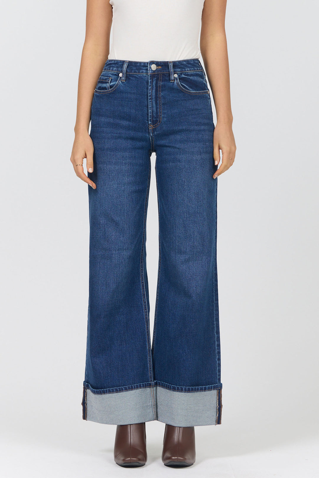 Fiona Cuffed Denim