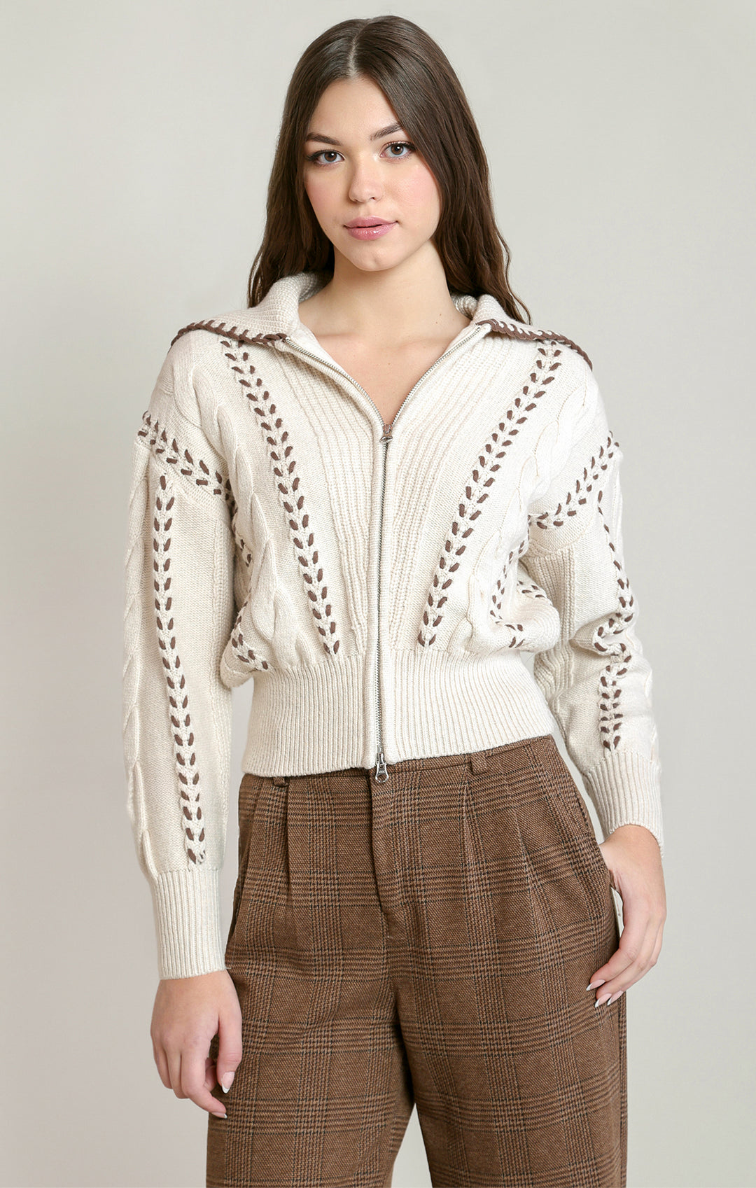 Sailor Zip Up Sweater