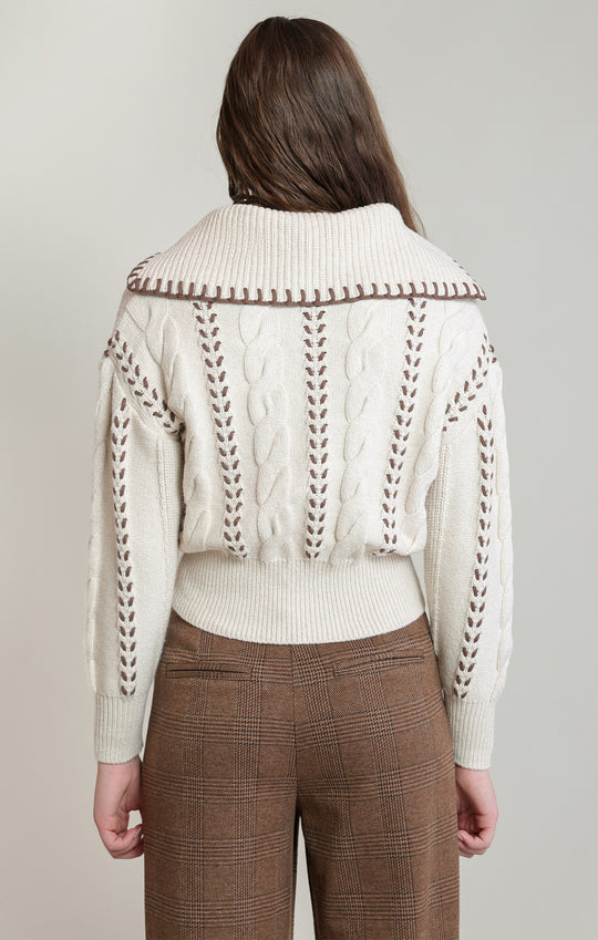 Sailor Zip Up Sweater