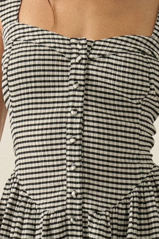 Rhett Gingham Romper - Beloved Boutique 