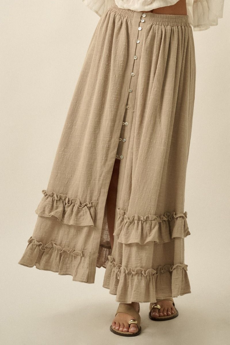 Caspian Maxi Skirt - Beloved Boutique 