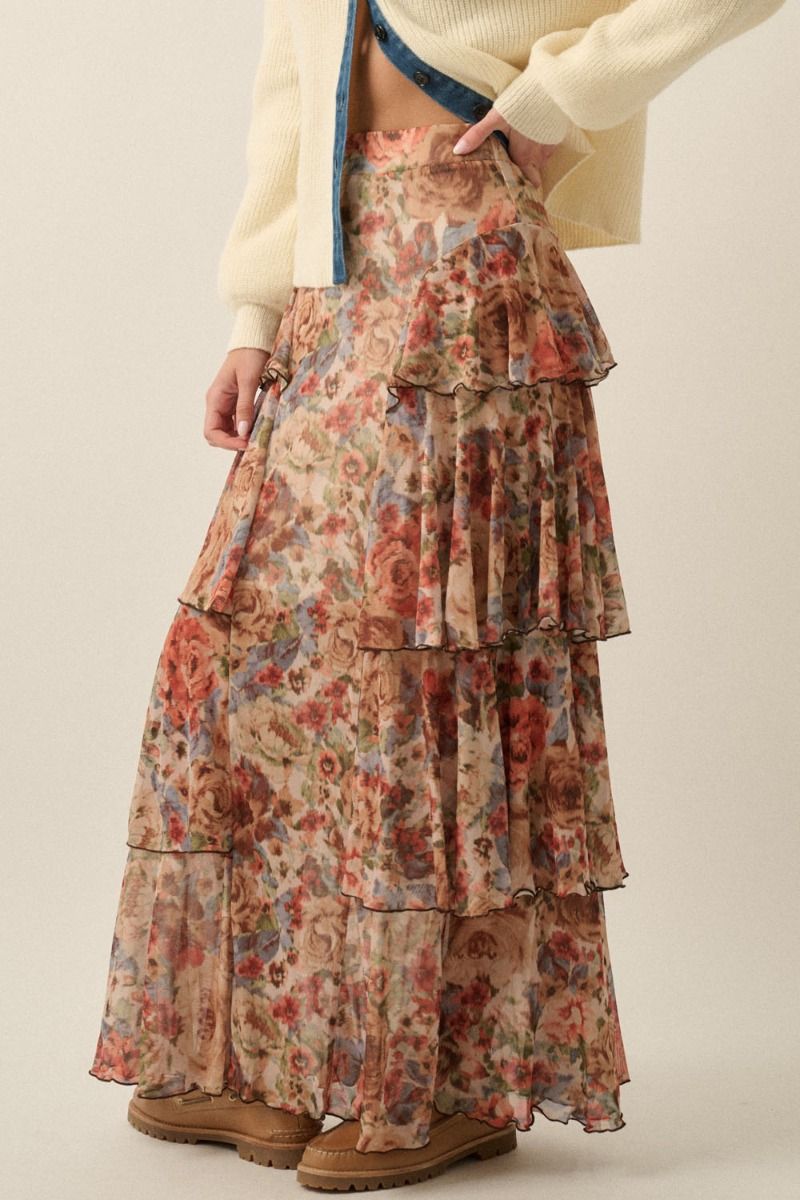 Rhett Floral Maxi Skirt