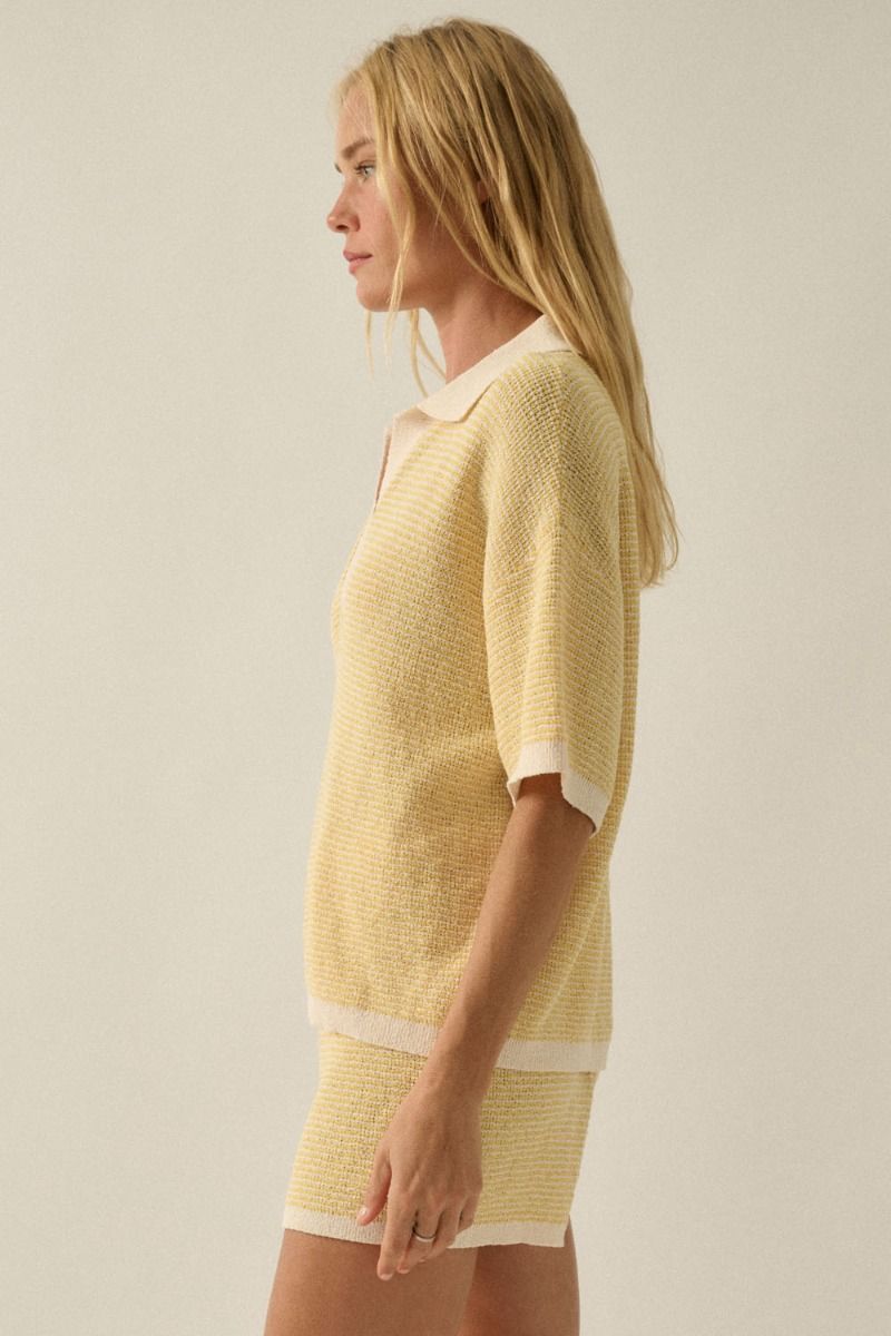 Marceline Striped Knit Top