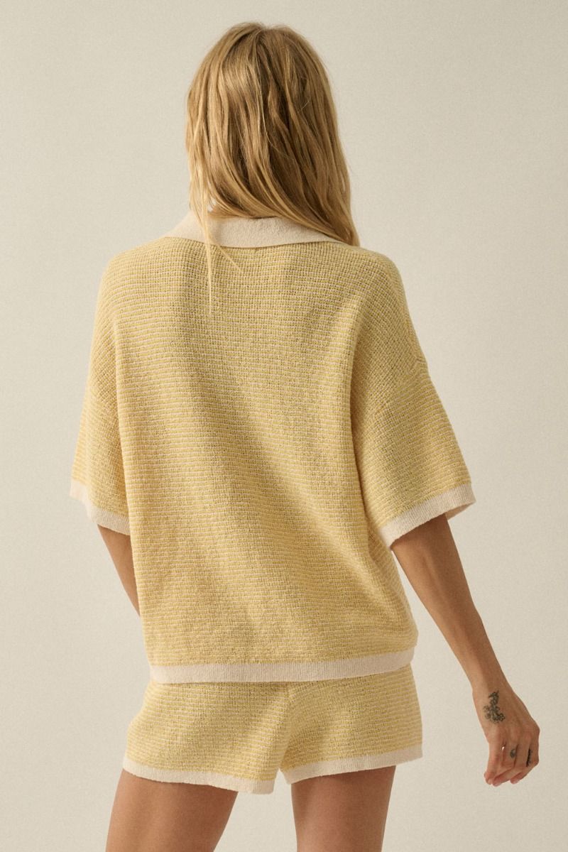 Marceline Striped Knit Top