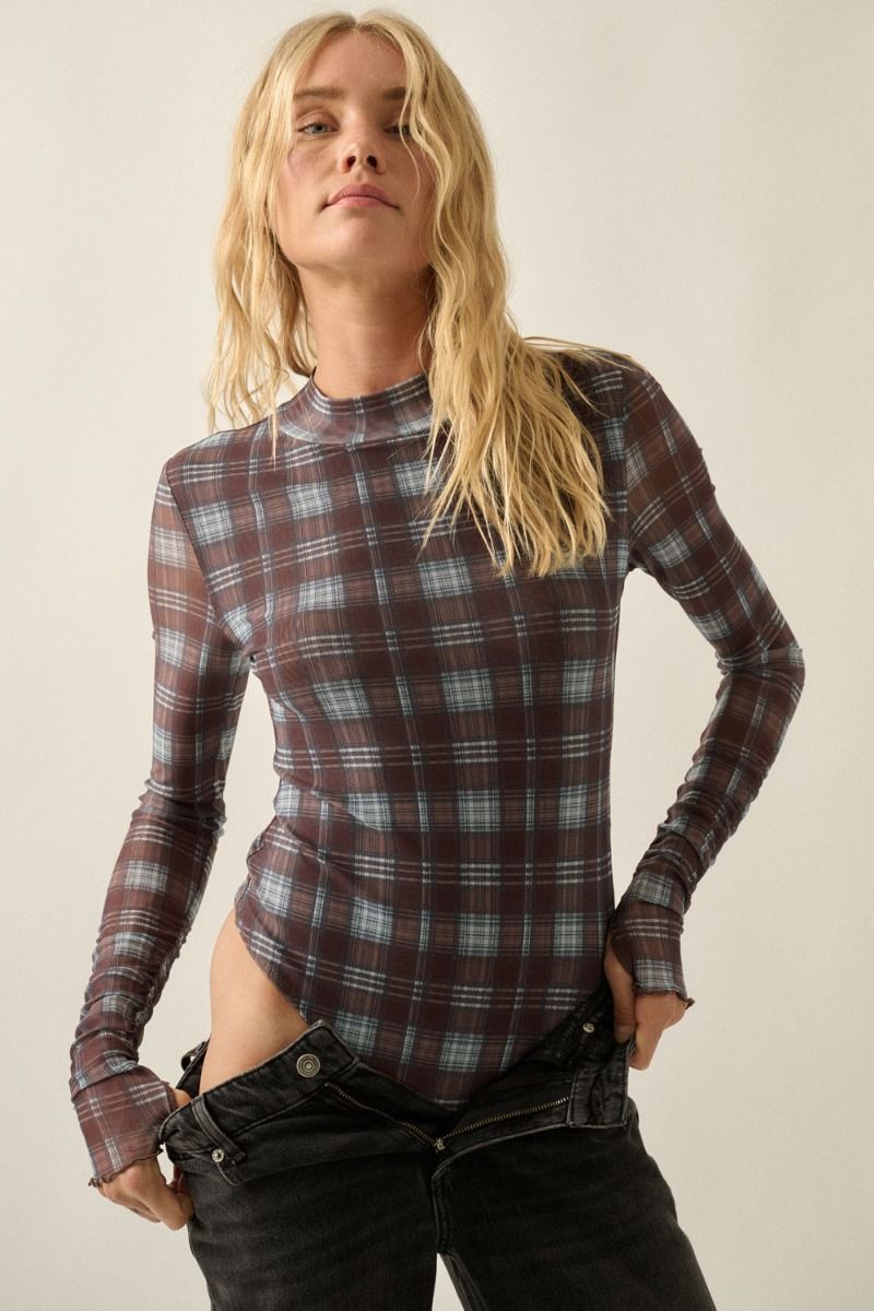 Pippa Plaid Bodysuit