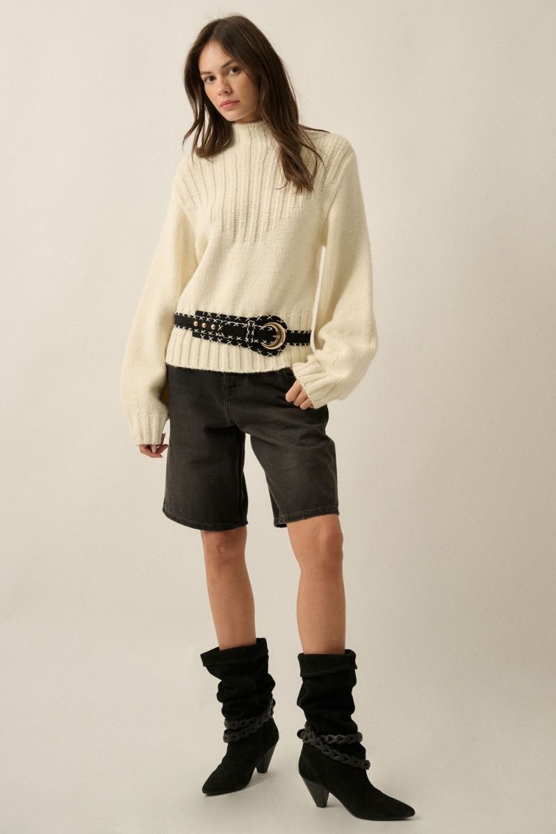 Ethel Mock Neck Sweater