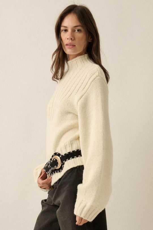 Ethel Mock Neck Sweater