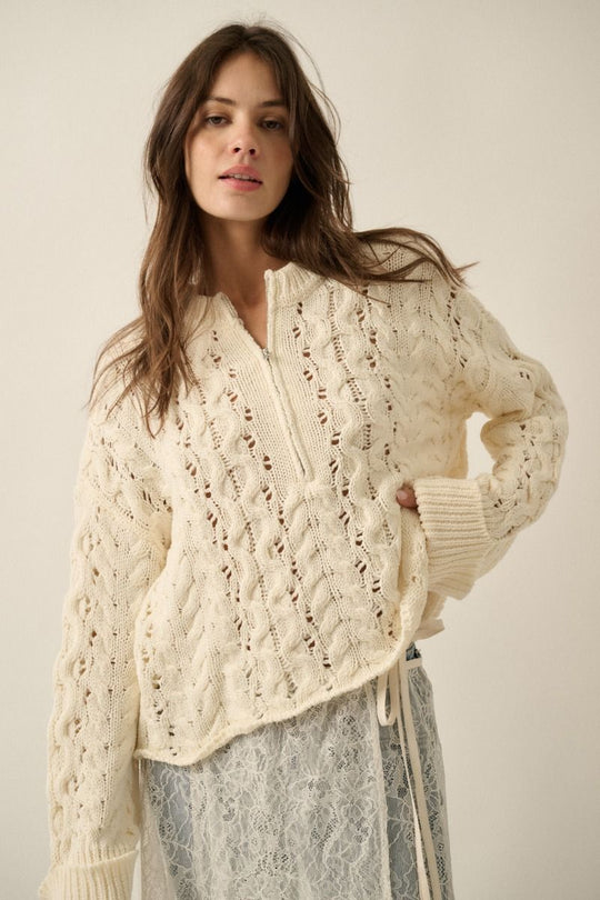 Kitty Half Zip Sweater