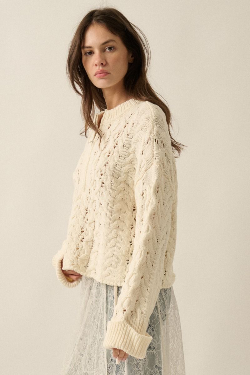 Kitty Half Zip Sweater