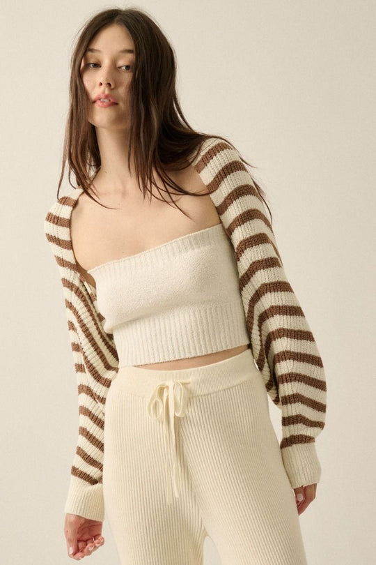 Logan Striped Shrug
