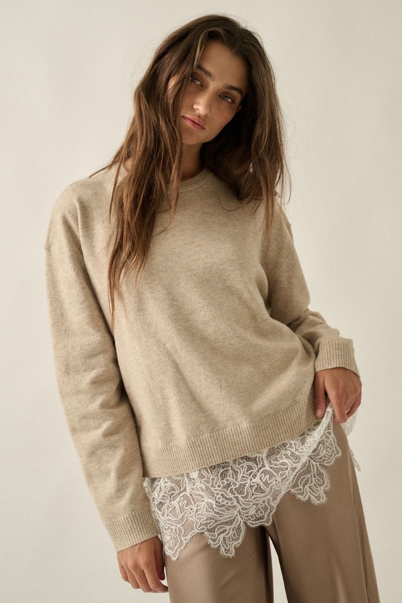 Peyton Lace Sweater