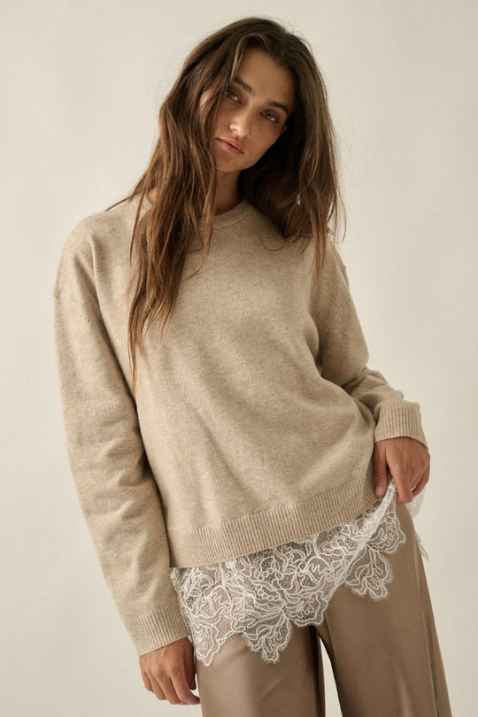 Peyton Lace Sweater