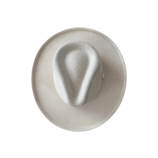 Vegan Pencil Curl Stiff Brim Fedora Hat - Beloved Boutique