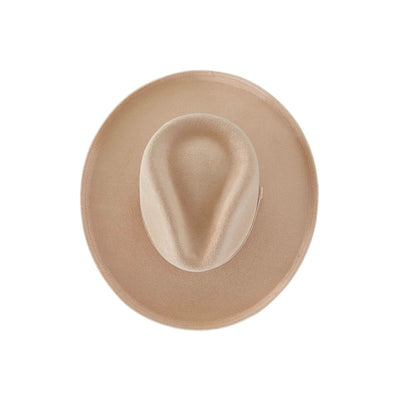 Vegan Pencil Curl Stiff Brim Fedora Hat - Beloved Boutique