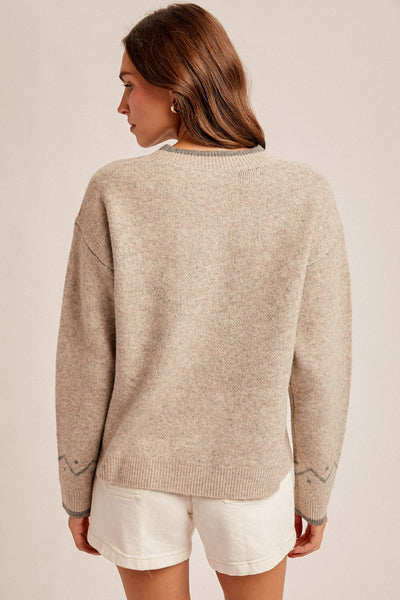 Vintage Rose Sweater - Beloved Boutique