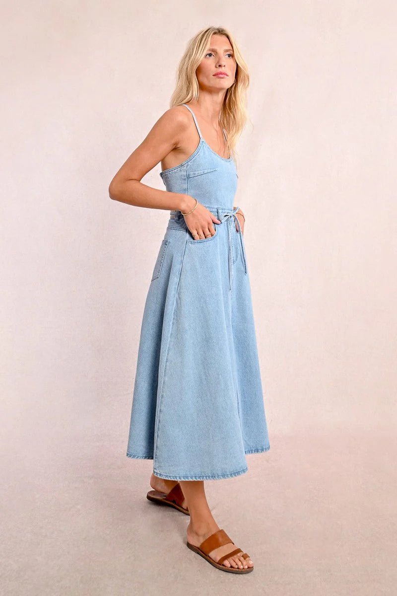 Yellowstone Denim Dress - Beloved Boutique